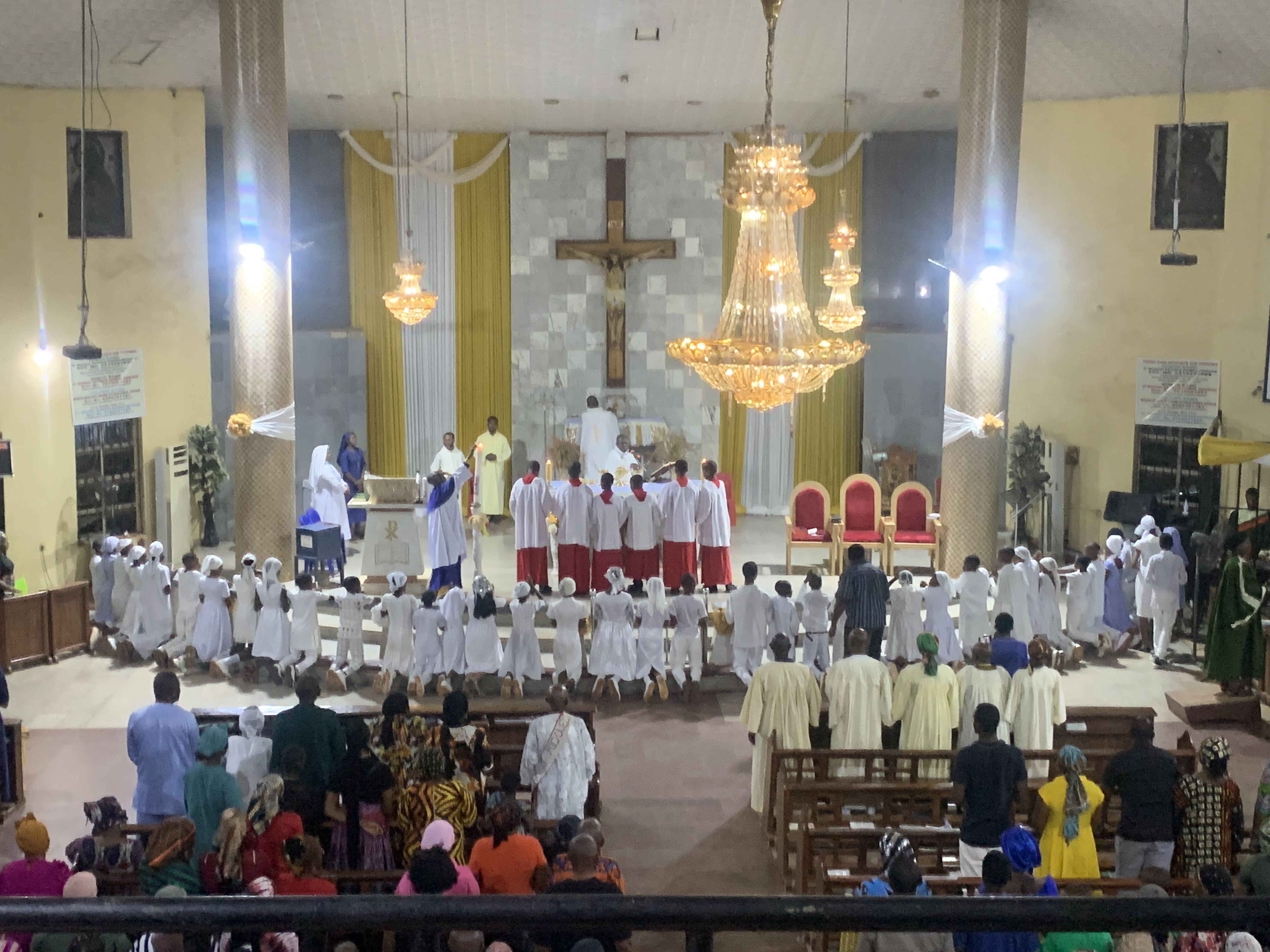 Blessing of the Catechumens during Easter in Nigeria Blessing of the Catechumens during Easter in Nigeria