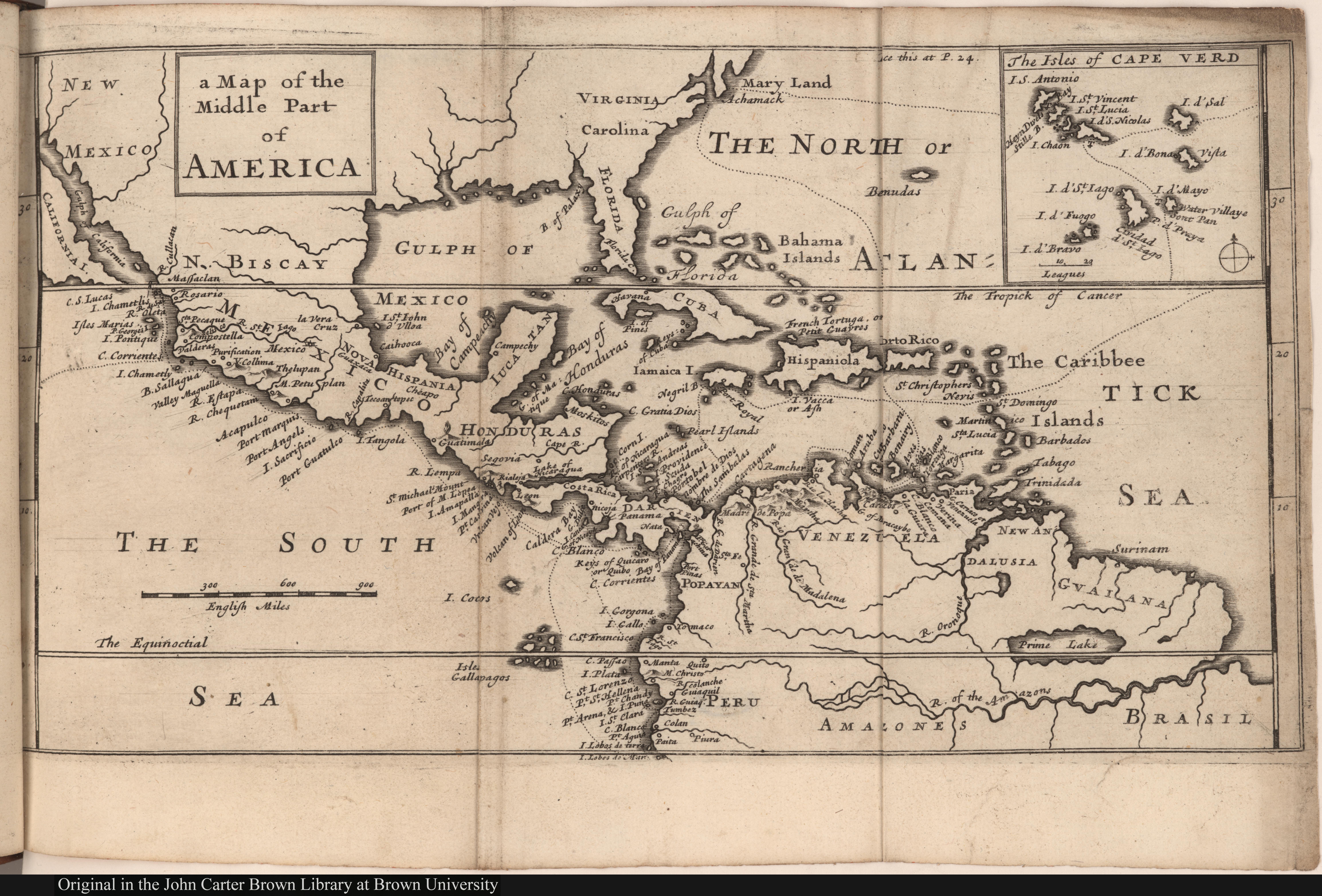 A map of the middle part of America, with the label Moskitos A map of the middle part of America, with the label Moskitos