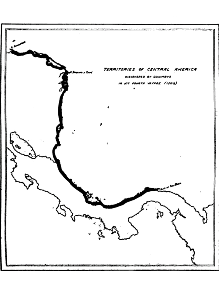 Veraguan territory explored by Christopher Columbus (1502)