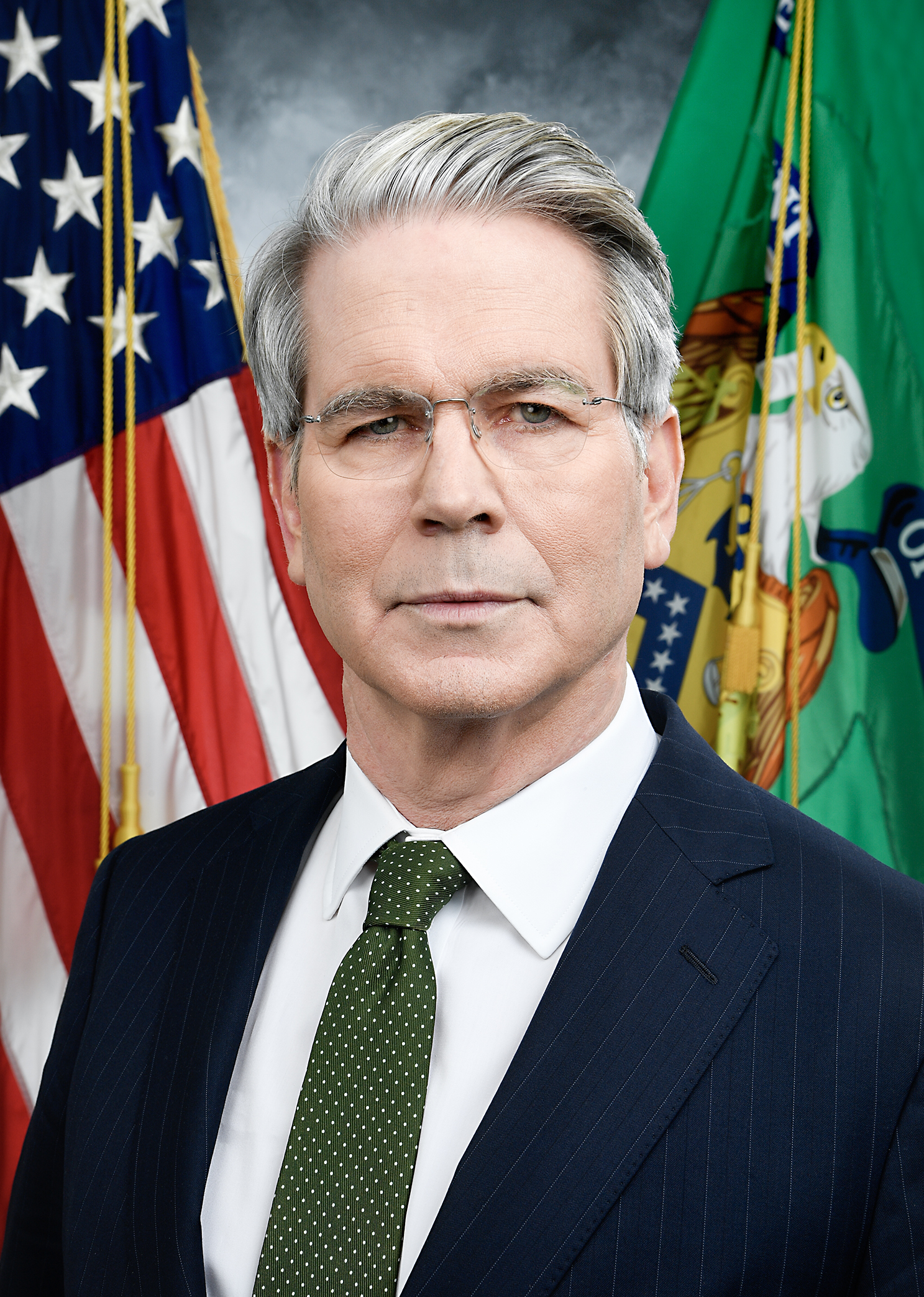 Official portrait of Treasury Secretary Scott Bessent