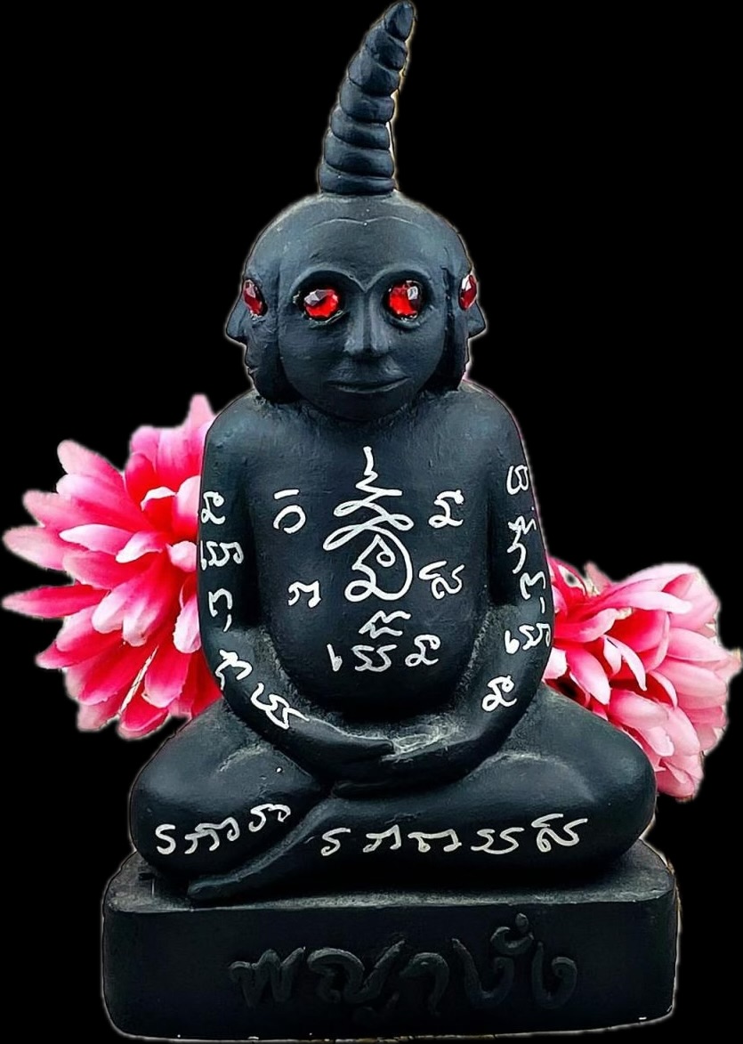 Phra Ngang statue created with graveyard soil by LP Amnaj