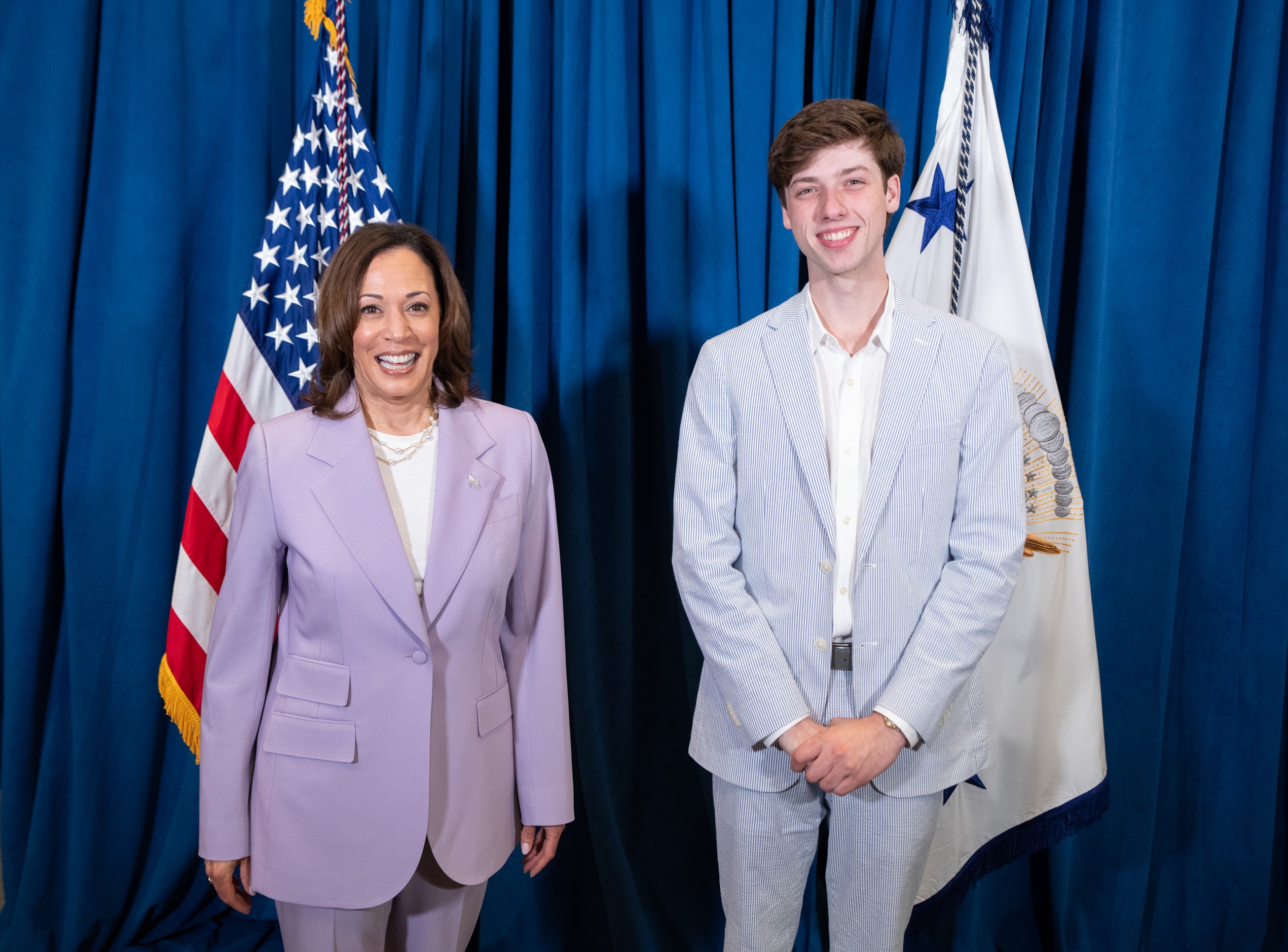 Short with Kamala Harris in June 2024