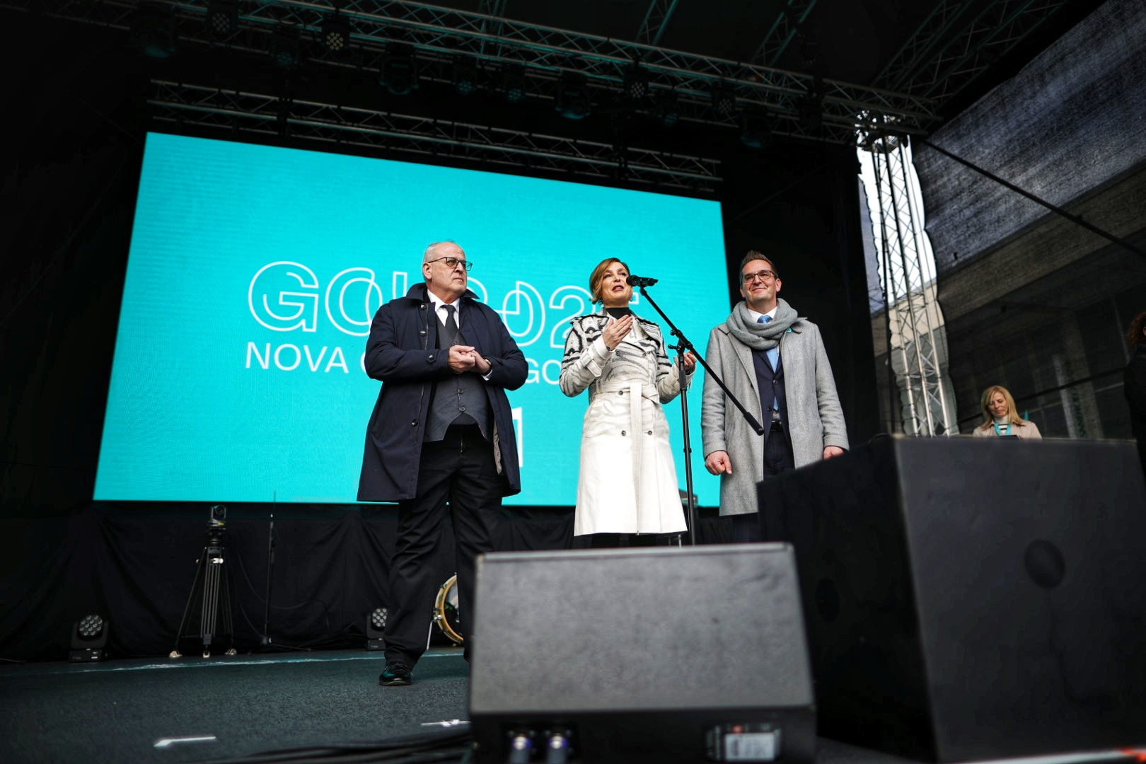 Opening Ceremony of ECoC GO!2025 - Rodolfo Ziberna, Mija Lorbek, Samo Turel