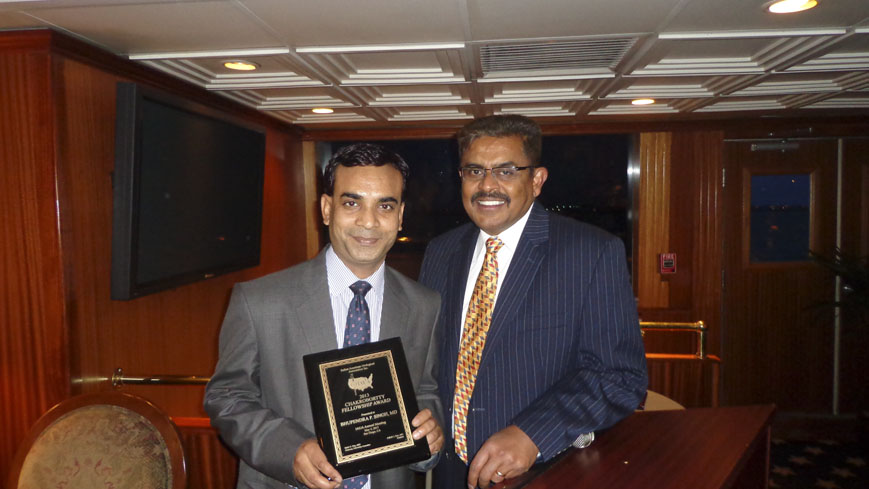 Dr Singh Awarded IAUA Chakrobortty Fellowship in 2013 at IAUA/AUA Detroit Michigan Annual Meet