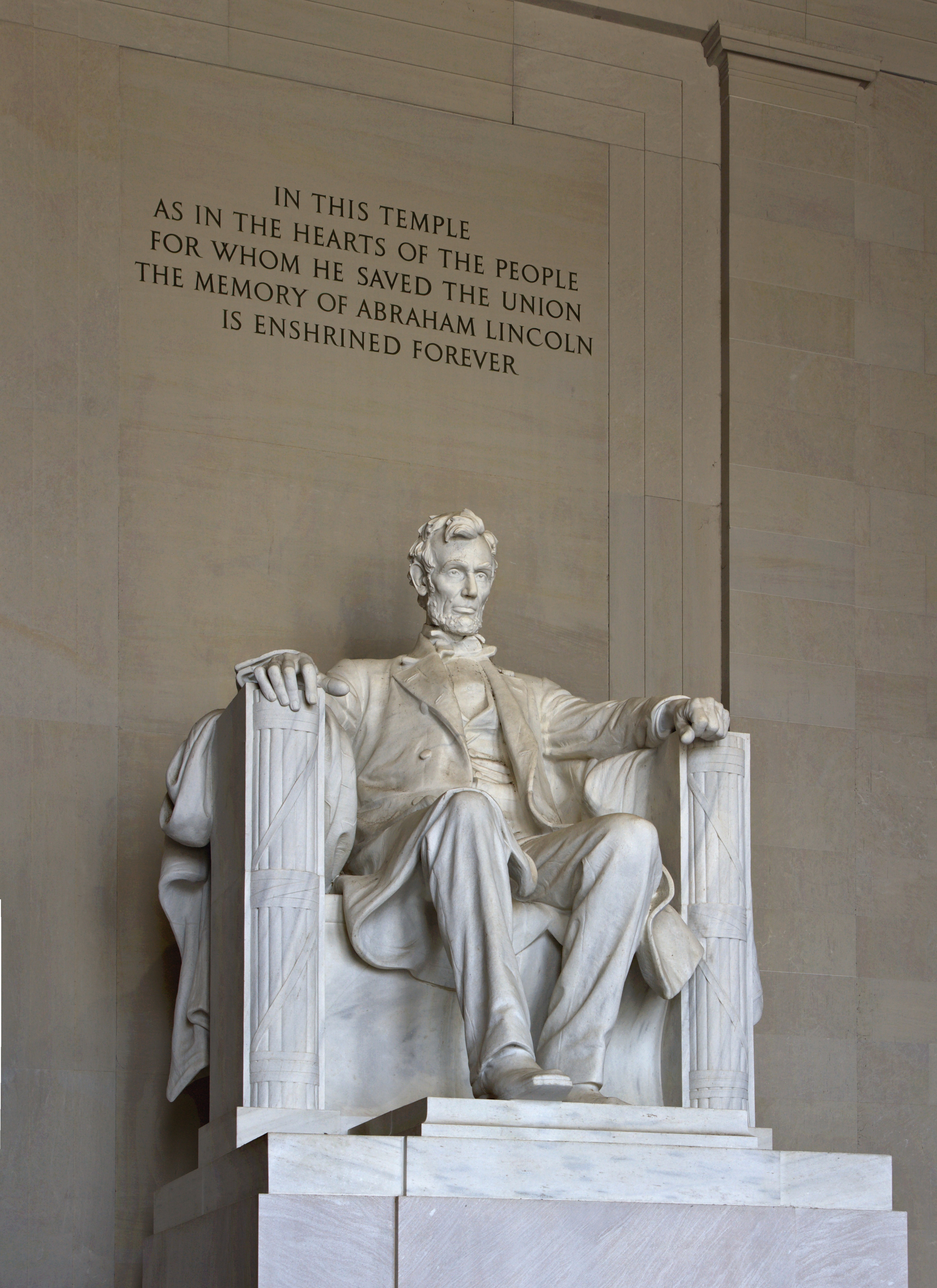 Abraham Lincoln, by Daniel Chester French