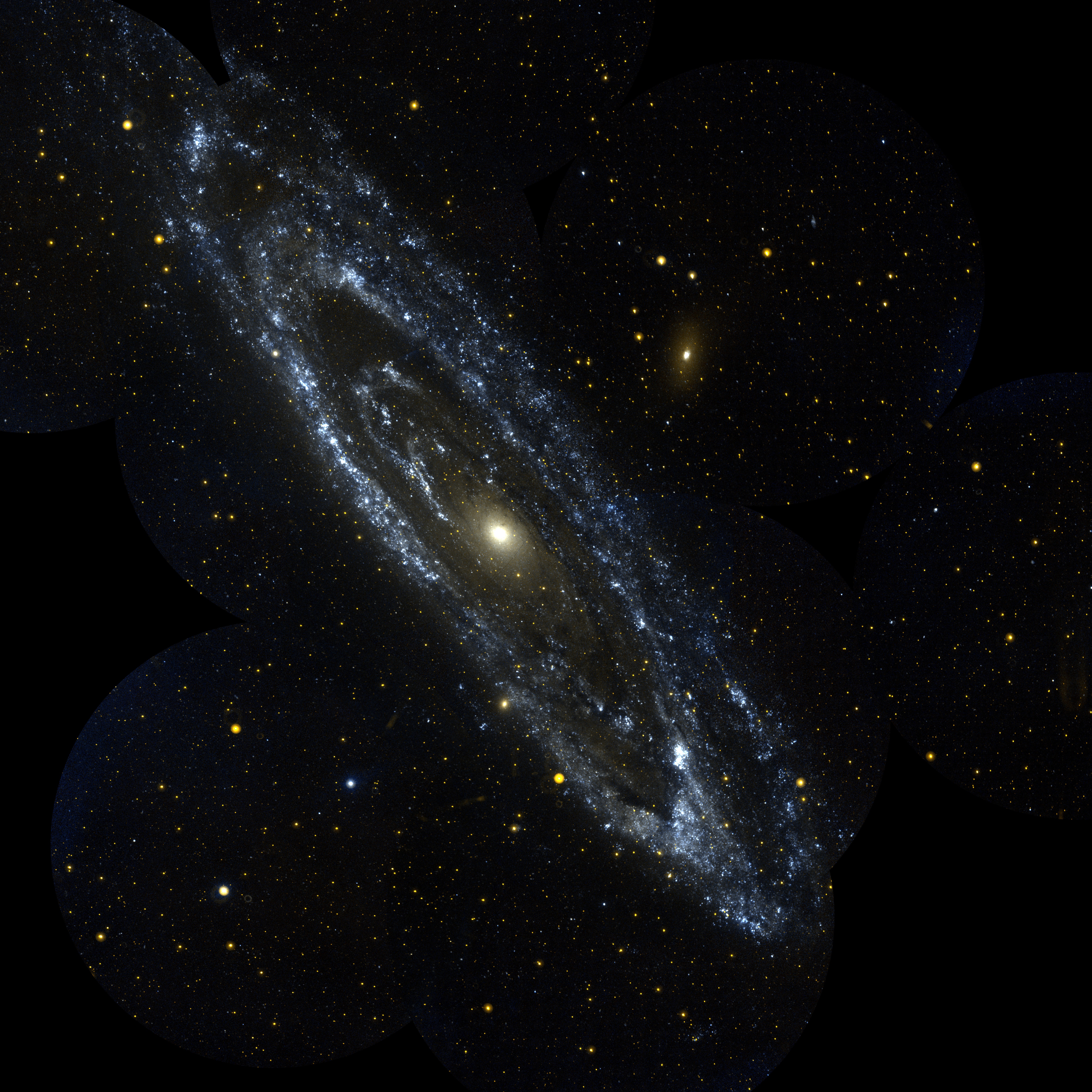 Andromeda Galaxy, a spiral galaxy in the local group.