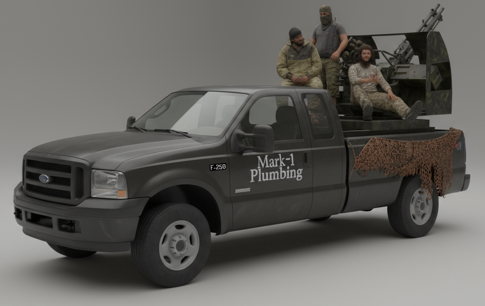 2014 Mark-1 Plumbing truck incident
