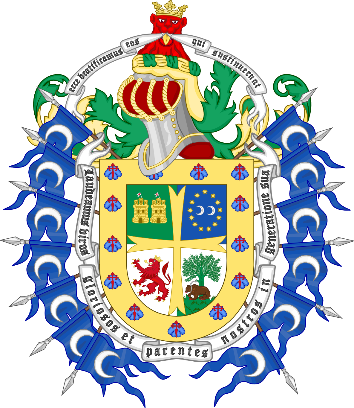 Coat of arms of the Lordship of the Valdeosera and Tejada Estate