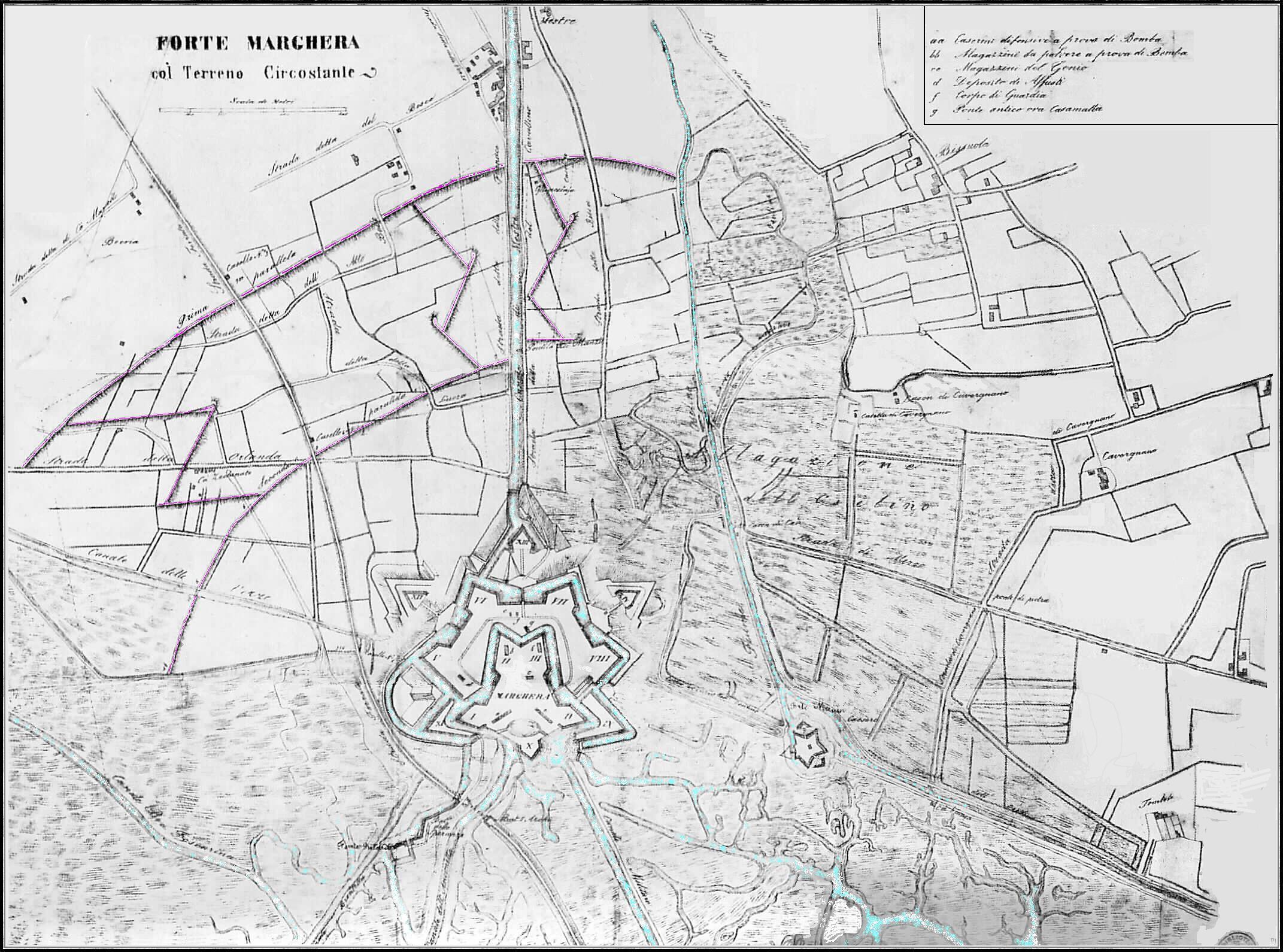 Plan of Fort Marghera