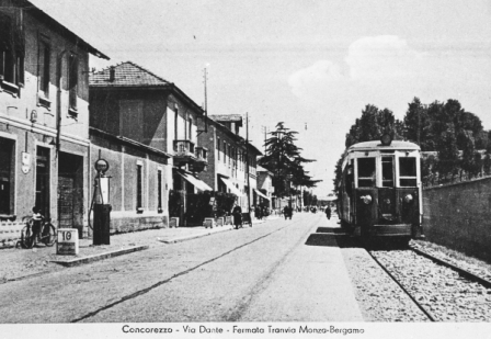 Electric railcar at Concorezzo