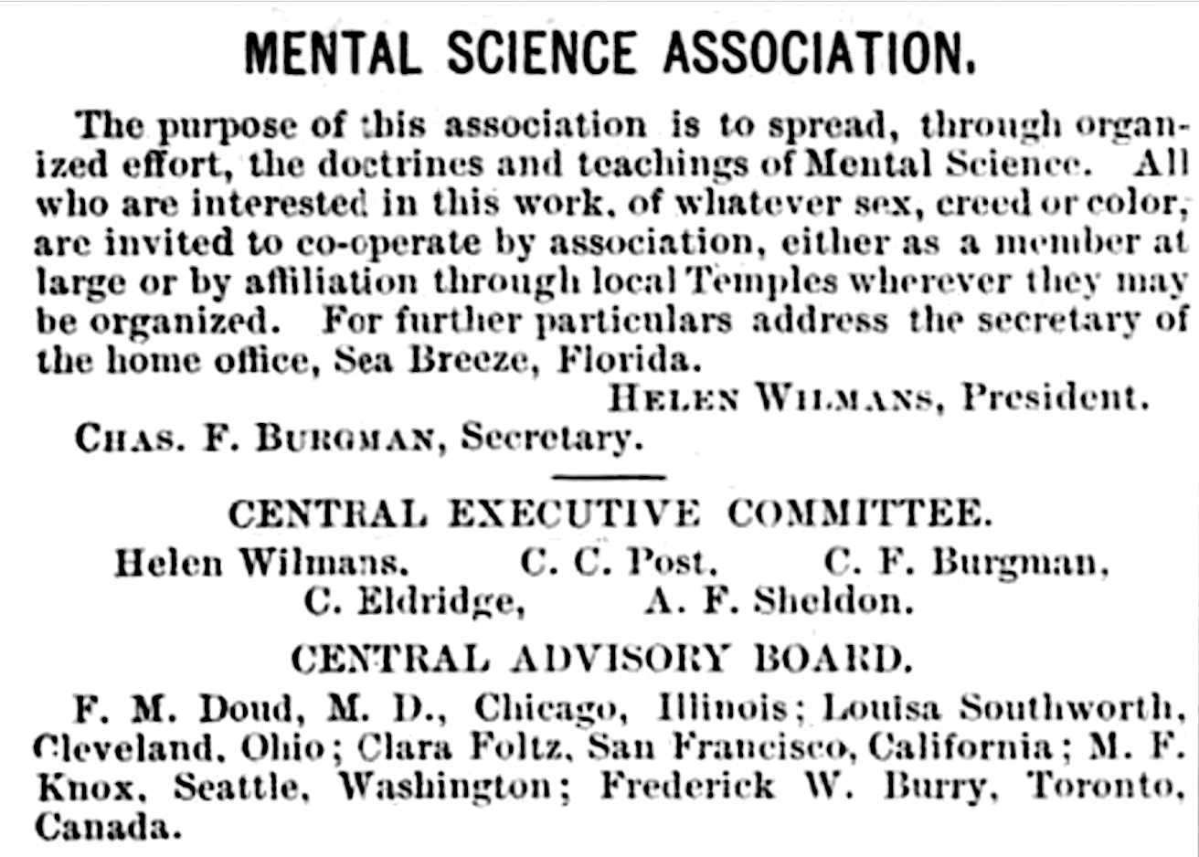Mental Science Association|350x350px