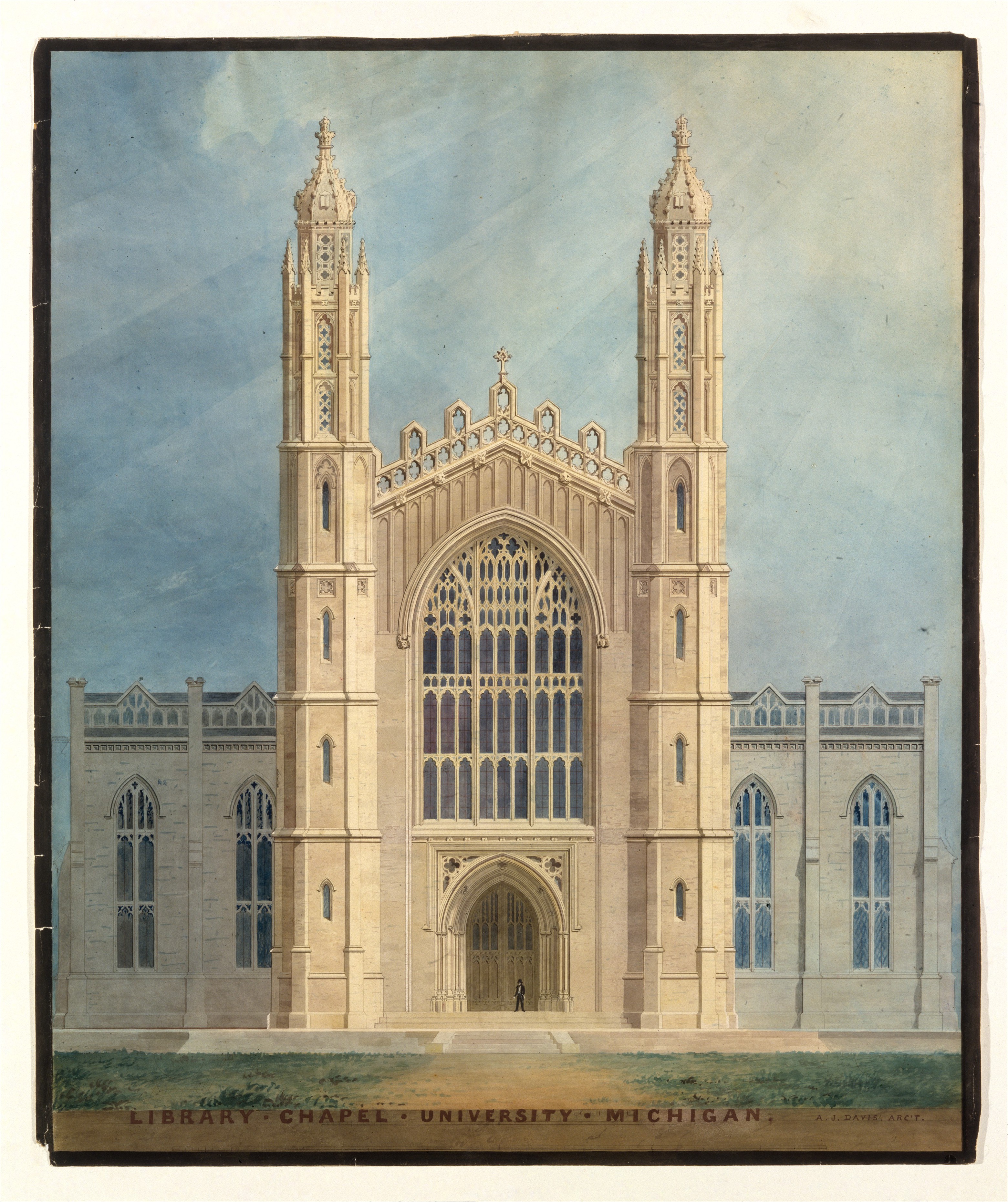 Library and Chapel, University of Michigan, Ann Arbor