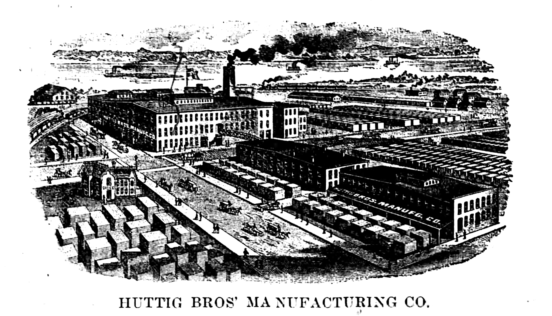 The Huttig Bros. Manufacturing Company in Muscatine, Iowa, 1898