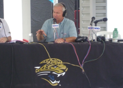 Ketchman doing a pregame radio show for WOKV.