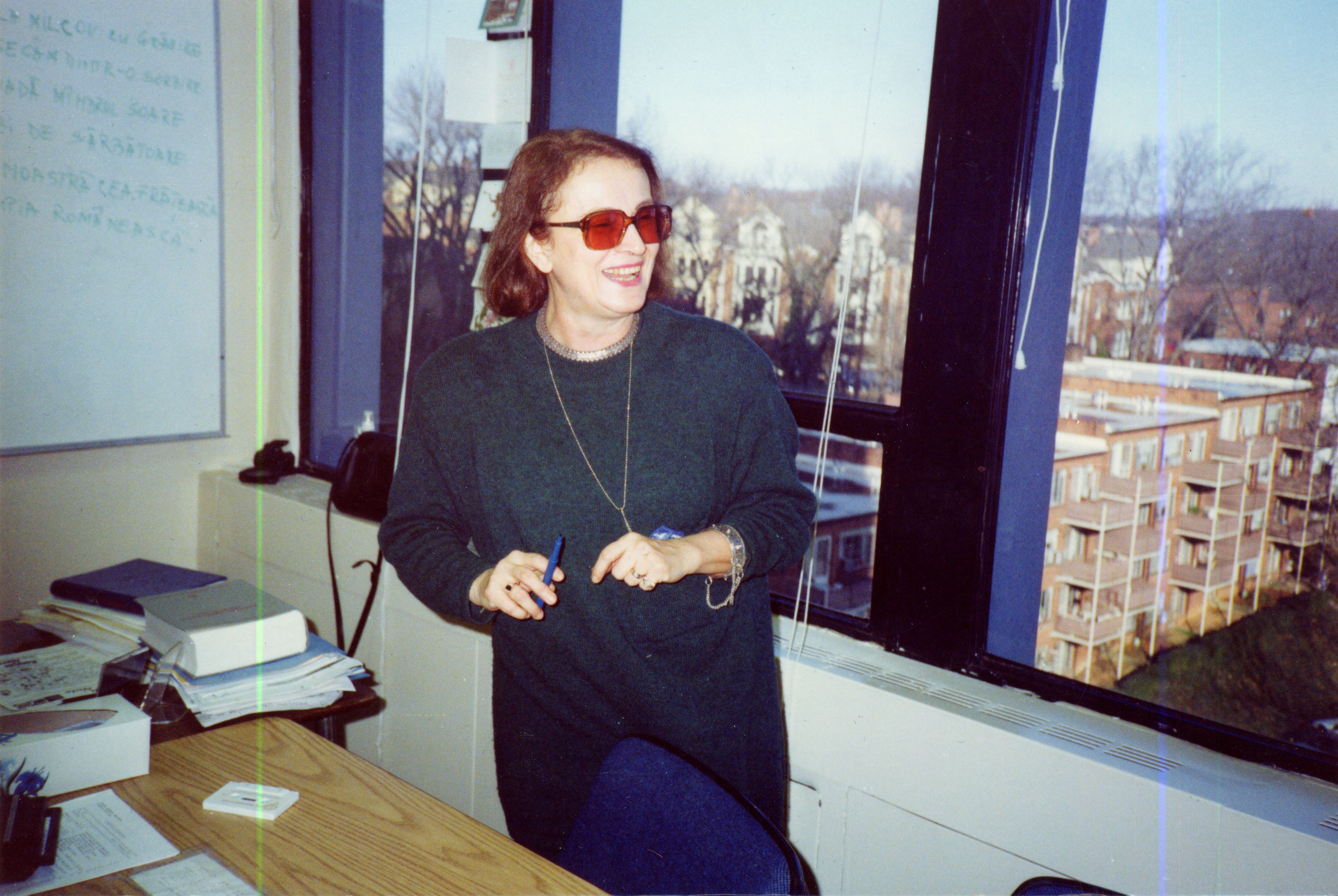 Ligia Filotti during one of her lessons at the National Foreign Affairs Training Institute in 1992 Ligia Filotti during one of her lessons at the National Foreign Affairs Training Institute in 1992