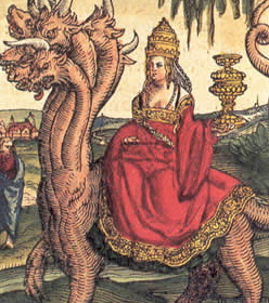 Pope Joan with tiara as the [...] of Babylon.