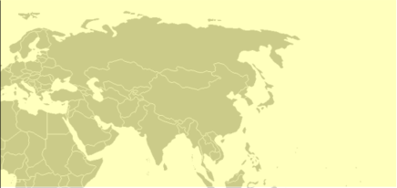 Eastern portion of Earth's Northern Hemisphere