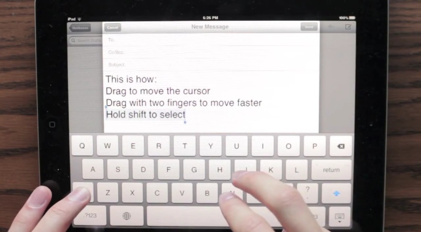 Screenshot from the original demo video on youtube