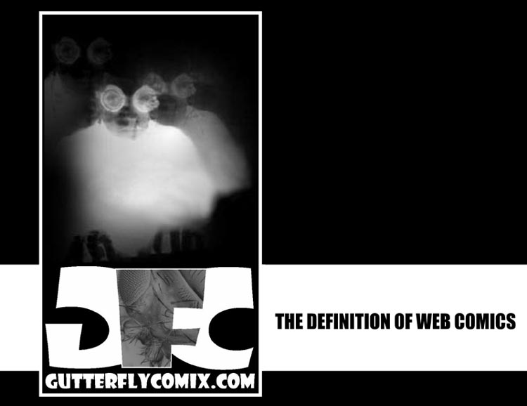 Gutterflycomix.com Splash Page circa 2001
