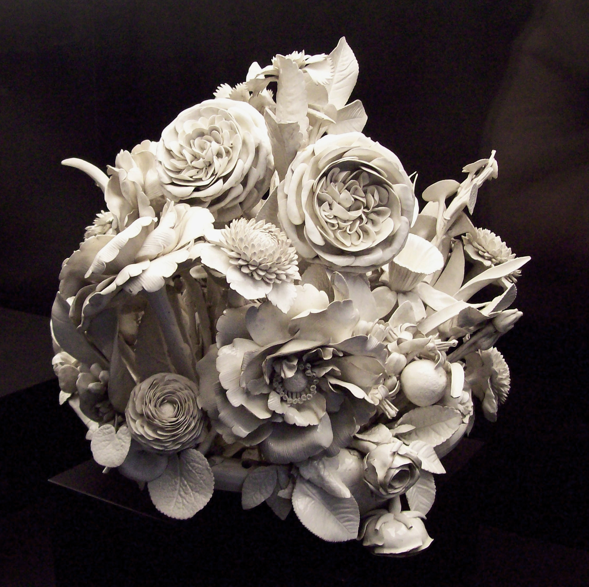 Flower centrepiece, 18th century, Spain.