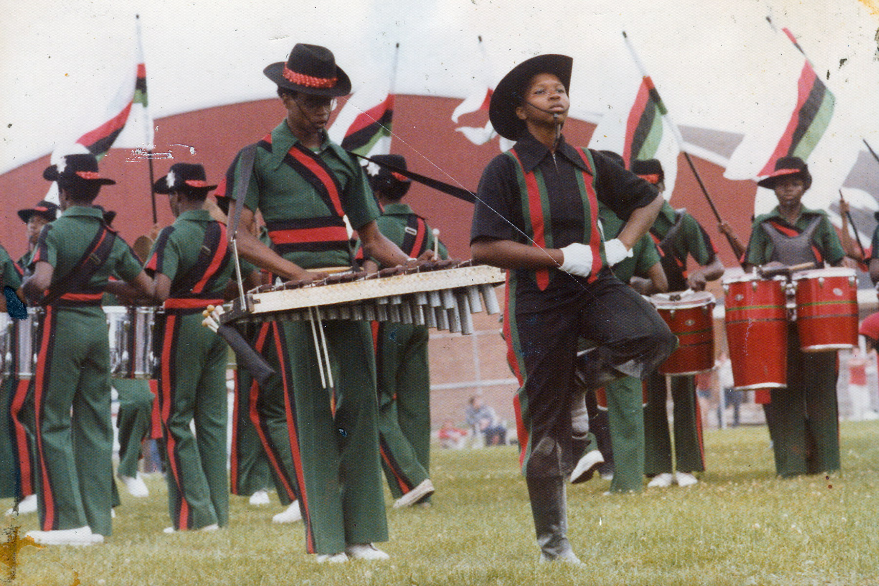 The Mighty Liberators competing at the World Open during 1977 summer tour.