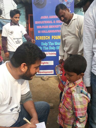 Aizan at Project Shiksha Camp|right|thumb|Aizan Ahmad Hadi at Project Shiksha Camp
