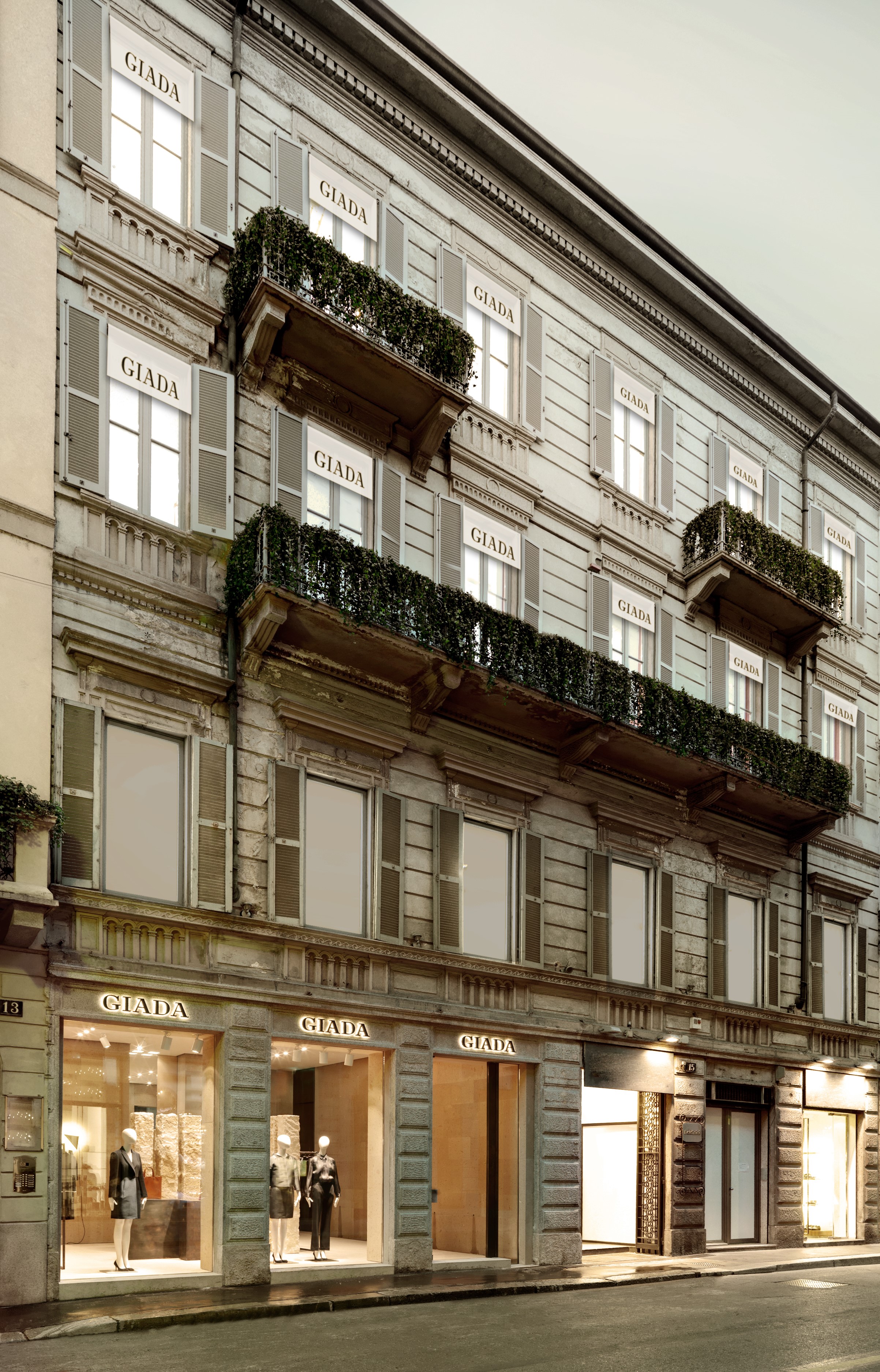 Giada flagship store facade